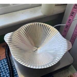 WMF Silverplate Pedestal Bowl Germany OS Silver Good Fluted Scalloped 245g